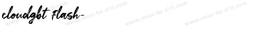 cloudgbt flash字体转换